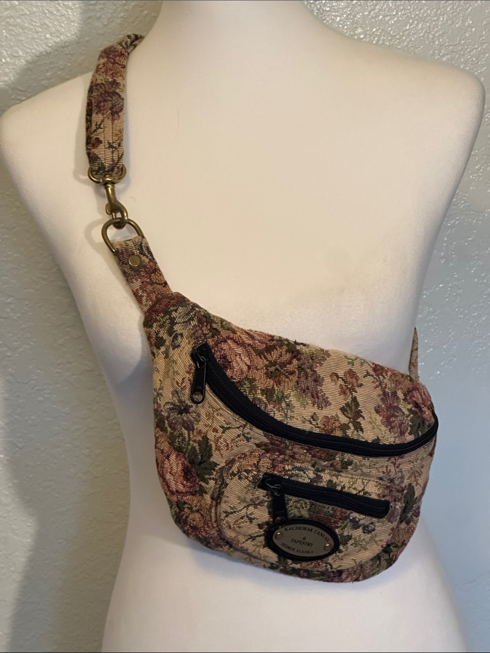 Kachemak Canvas Tapestry Homer Alaska Crossbody Waist Bag Sling
